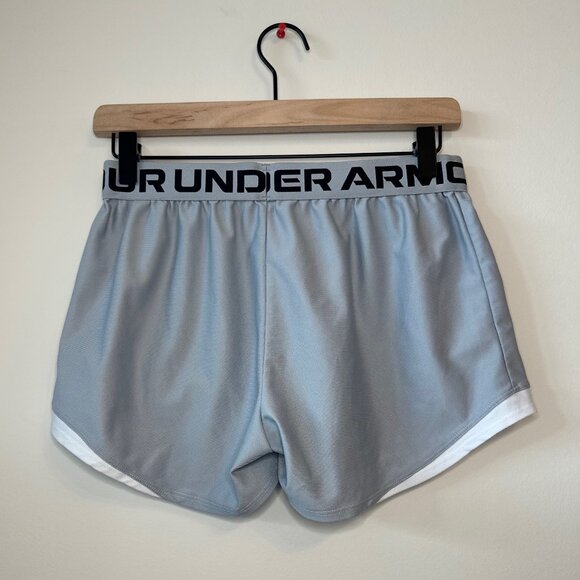 Under Armour Women's Athletic 3" Play Up 2.0 Athletic Shorts Gray Black Size S - Picture 3 of 7